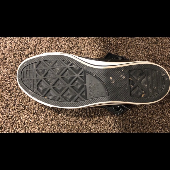 Men’s Converse All Star - Black and red leather - Picture 3 of 3